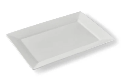 Plato para servir Better Homes & Gardens de porcelana blanca de 10" x 14" Foto 1 de 4