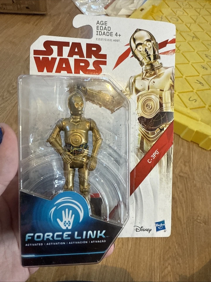 Star Wars Force Link C-3po Action Figure 2017 Droid Hasbro Disney