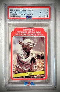 1980 Topps OPC Star Wars Yoda PSA 6 True RC #9 ESB Top 10 SW RC Card IMO Read - Picture 1 of 2