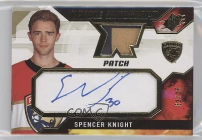 2021-22 SPx Rookie Auto Jersey Patch 2/25 Spencer Knight #SK - Image 1 of 3