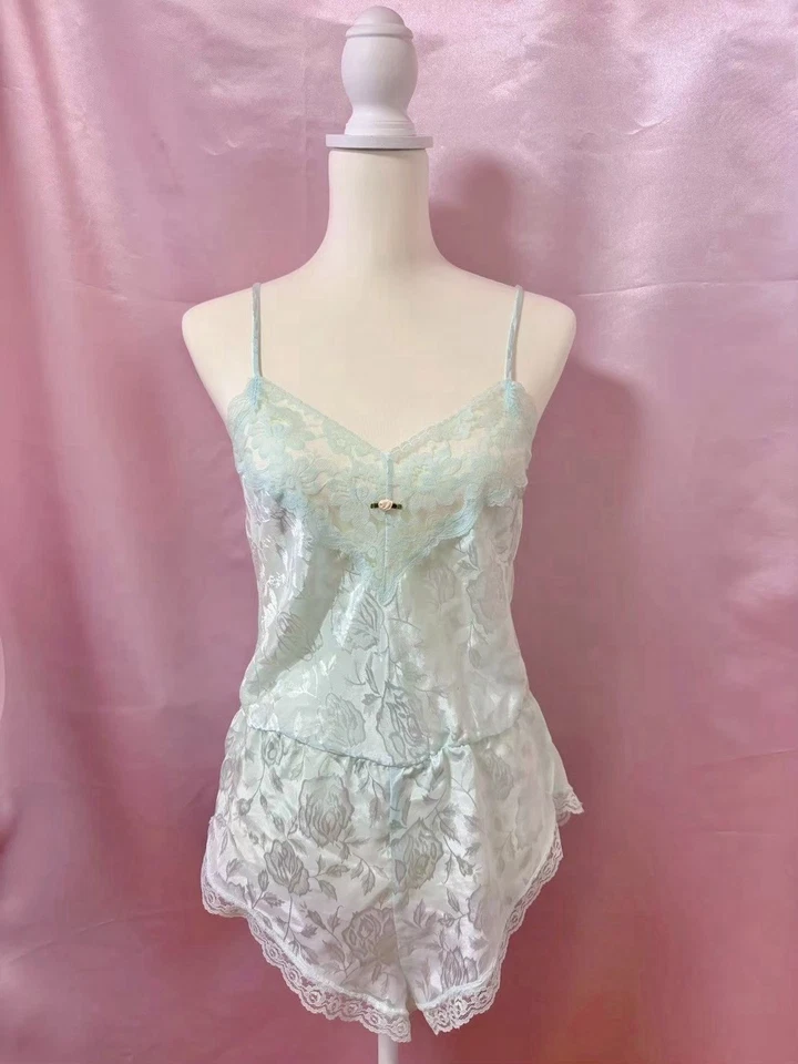 Coqueta de peluche de encaje rosa Bluebell de colección de los años 80 Fairycore elegante Kawaii Y2K Foto 1 de 4