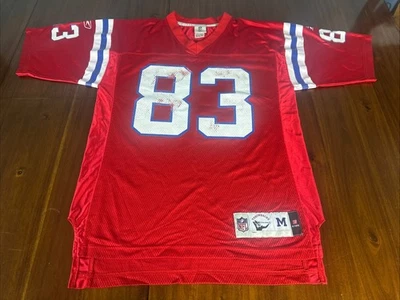 Camiseta deportiva Wes Welker New England Patriots Reebok NFL Throwbacks talla mediana Foto 1 de 4