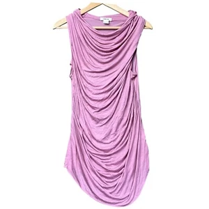 Helmut Lang Pink Draped Sleeveless Dress Women Size M Party Overlay Designer - Bild 1 von 9