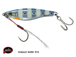 JUGULO WIDE 7 GR COL 572 BLUE ZEBRA SARDA MOLIX SPINNING MARE LAGO FIUME - Foto 1 di 1