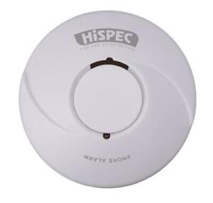 HiSPEC HSA/BP/RF10-PRO 10YR Lithium Battery RF Interlink Wireless Smoke Alarm 
