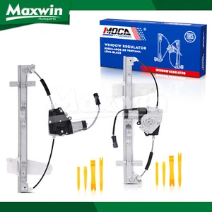 2x Front Left Right Power Window Regulator w/Motor Fit 01-04 Jeep Grand Cherokee - Foto 1 di 9