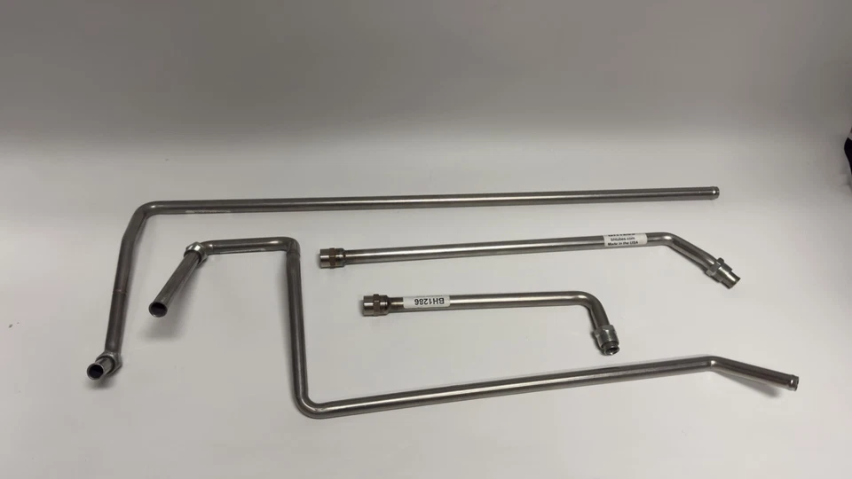 Lincoln Continental Mark II 1956-1957 calentador tubos de refrigeración en acero inoxidable juego de 4 Foto 1 de 1