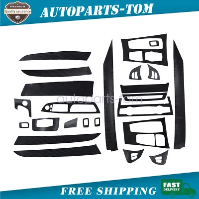 Calcomanías de ajuste interiores con patrón de fibra de carbono 3D para BMW X5 E70 X6 E71 2008-14 Foto 1 de 4