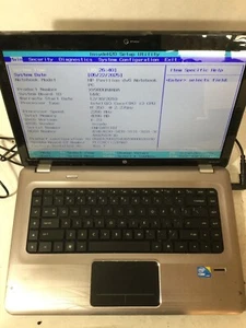 HP PAVILION DV6 - BOOTS TO BIOS - INTEL I3 M350 - NO RAM - READ DESCRIPTION - BB - Picture 1 of 8