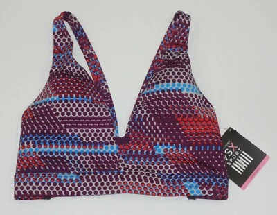 Sujetador deportivo para mujer VSX Victoria's Secret con tiras a lunares talla XS A10-84 Foto 1 de 4