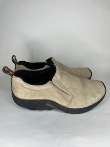 Merrell Jungle Moc Mens Classic Taupe Suede Casual Slip On Shoes J63811W Sz 11.5 - Picture 1 of 17
