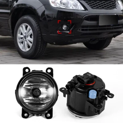 2pcs Passenger & Driver Side Fog Light Lamp + H11 Bulbs 110W Right & Left Side - Image 1 of 4