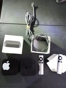 Lot Of 2 Apple TV (2nd Gen) Model A1378 w/ Remotes & Cables Tested - Picture 1 of 9