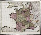 France Frankreich Carte Gravure Map Karte Gerard Valk Kupferstich Engraving 1700