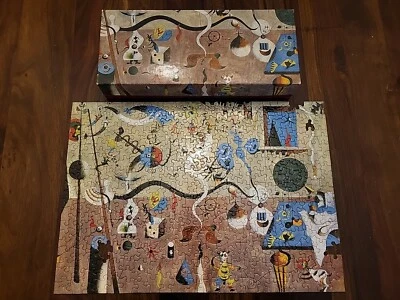 Vintage 1965 Springbok Carnival of Harlequin Puzzle Joan Miro 390 Pc; MISSING 5  - Image 1 of 4