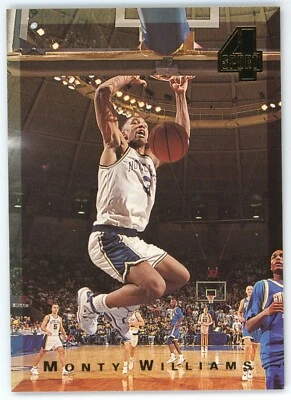 1994 Classic 4 Sport Monty Williams Card #24 Rookie RC - Image 1 of 2