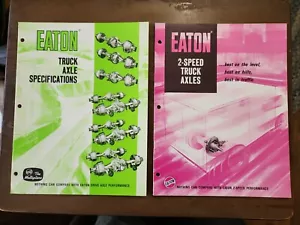 1969 & 1970 Eaton Truck Axles Brochures Single & 2 Speed - Picture 1 of 10