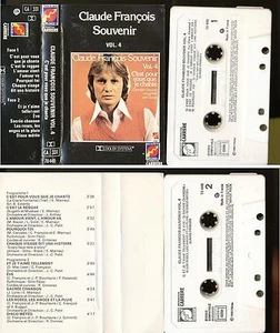 CLAUDE FRANCOIS K7 AUDIO FRANCE SOUVENIR VOL. 4 - Picture 1 of 1