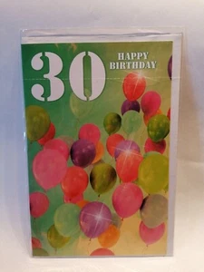 Geburtstagskarte 30 Jahre MIT UMSCHLAG Geburtstag HAPPY BIRTHDAY - Bild 1 von 1