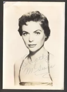 Echt Foto Dorothy McGuire USA Schauspielerin mit original signierter Größe 7" x 5" TOP - Bild 1 von 2