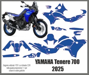 Template Sagoma dima YAMAHA Tenere 2025 scala 1:1 - Foto 1 di 1