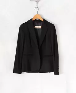 Maxmara camel hair black blazer size 36 Soft luxe Size 8 UK designer MINT - Picture 1 of 7