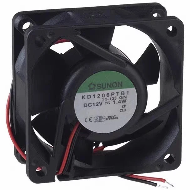 SUNON KD1206PTB1 12V 1.4W 6CM 6025 Dual Ball Cooling Fan - Image 1 of 1