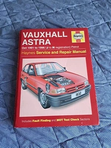 VAUXHALL ASTRA MK3 1991-1996 HAYNES WORKSHOP MANUAL 1832 GOOD USED COND FREE P&P - Picture 1 of 15