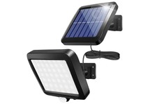 Faretto lampada solare led da esterno 30w luce fredda sensore di movimento