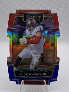 2021 Panini Select - [Base] - Red & Blue Prizm Die-Cut #32 - Rob Gronkowski - Bild 1 von 2