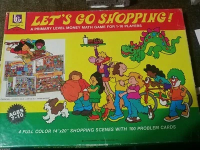 Vintage 1979 Trend Enterprises Board Game Let's Go Shopping-Primary level-math - Image 1 of 4