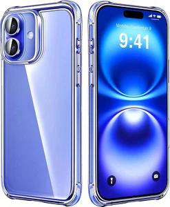 Clear Phone Case Transparent Shockproof Cover For Apple 16 Pro Max 16 Plus - Picture 1 of 12