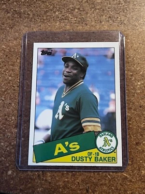 1985 Topps Tiffany Traded Baseball # 4T Dusty Baker - Image 1 of 4