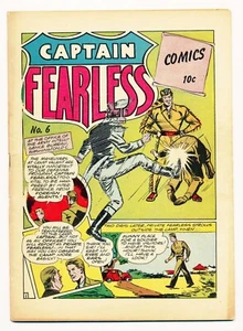 Captain Fearless (1944) #6 FN+ Hard to find, Alias X, Captain Stone, Rusty Dugan - Picture 1 of 10