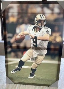 DREW BREES NEW ORLEANS SAINTS CANVAS PICTURE 20 3/4H X 14W X 1 READY HANG - Picture 1 of 10
