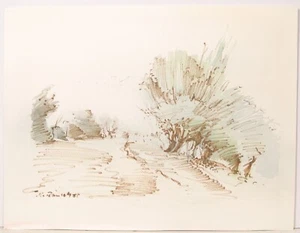 Heinz Rausch / Original Zeichnung Aquarell !!!!!!! / handsigniert/ 1978 - Picture 1 of 3