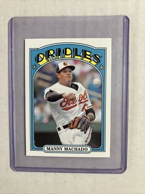 Tarjeta de radiocontrol de novato 2013 Topps #TM-65-Manny Machado Mini 1972. Foto 1 de 2