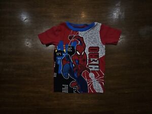 Marvel Spiderman Hero Kids Unisex  Size 6 Flame Resistant Pajama Top Only
