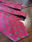Lee Allison Four In Hands Neck Tie Christmas Ornaments Red Green Classic EUC