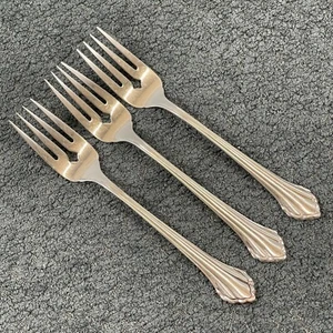 Oneida Community Clarette Edelstahl Besteck 6 3/4" Salatgabeln 3er Set - Bild 1 von 7