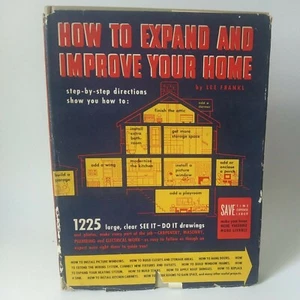 1951 "How to Expand and Improve Your Home" by Lee Frankl 1st Edition DJ GD - Foto 1 di 12