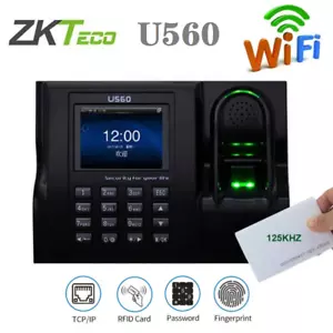 ZKTeco U560 Biometric Fingerprint Recognition Time Clock Time Attendance System - Picture 1 of 7
