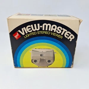 Vintage View Master beleuchteter Betrachter GAF beige Snoopy Rollen & Box - getestet - Bild 1 von 18