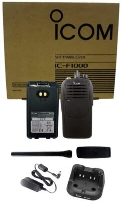 Icom IC-F1000 VHF 136-174MHz 16 Channel Portable Radio, Rapid Charger - Image 1 of 2