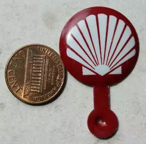 1960-70s Era Shell Gas & Oil Service Stations Clamshell logo lapel tab pin CUTE- - Picture 1 of 1