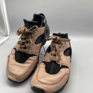Nike Mens Air Huarache Sz 10.5M Run Walking Shoe -Tan Blck Read Descp Run Small - Picture 1 of 24