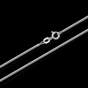 0,9mm breit echte 925er Sterlingsilber Schlangenkette Silberkette Colier Neu - Picture 1 of 9