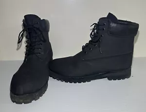 Timberland Men's 6 Inch Premium Leather Waterproof Work Boots Size 12 US Black - Picture 1 of 15