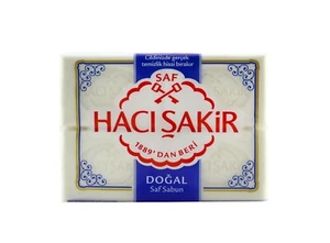 (16,58 EUR/kg) Seife Haci Sakir Saf Sabun weiße Hamam Seife 600 g (4x150 g) - Bild 1 von 4