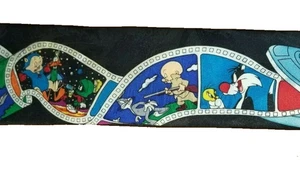 Looney Tunes Mania movie film rolls tunes 100% Polyester mens neck tie  - Picture 1 of 5